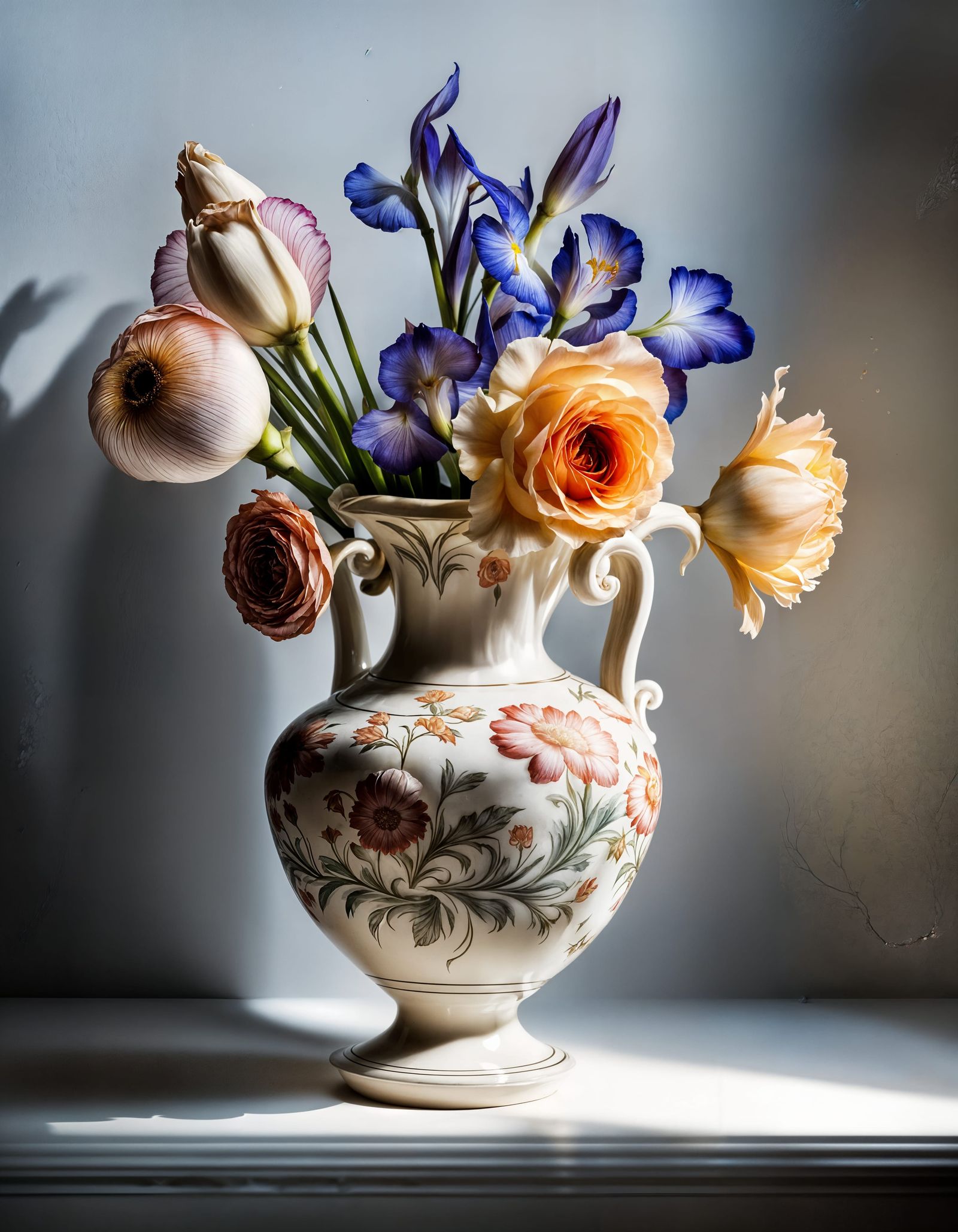 Still Life with Carved Bone Objet D'Art