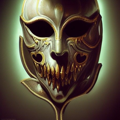 Venetian Masquerade Mask in Baroque Style