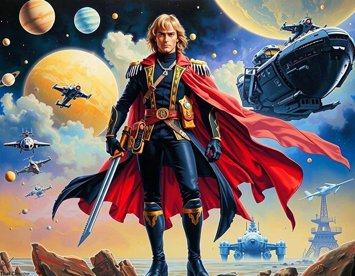 Cosmic Captain Harlock in Starship Arcadia