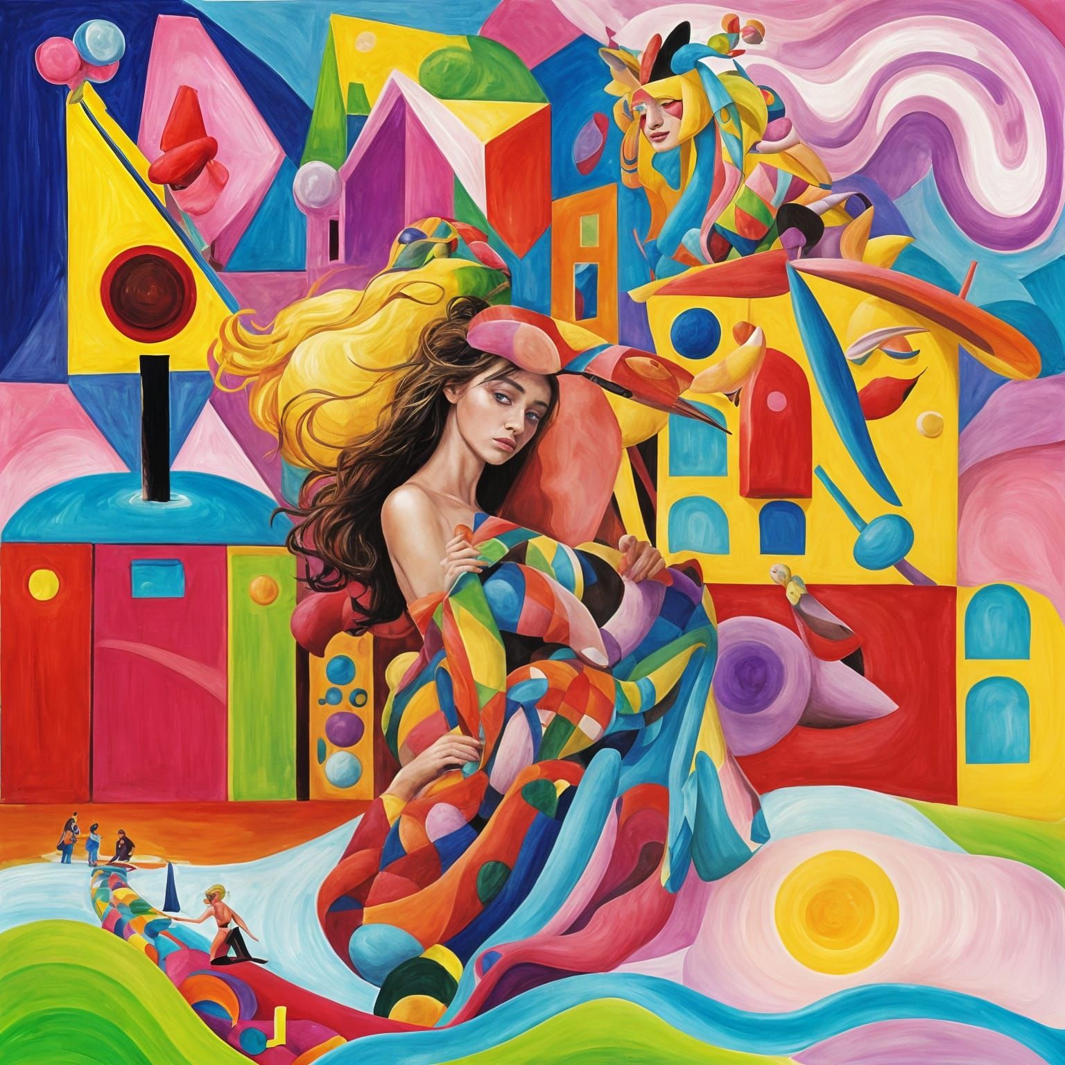 Vibrant Masterpiece of Unpredictable Beauty