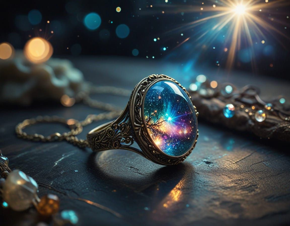 Ethereal Cosmic Jewelry in Crystoleum