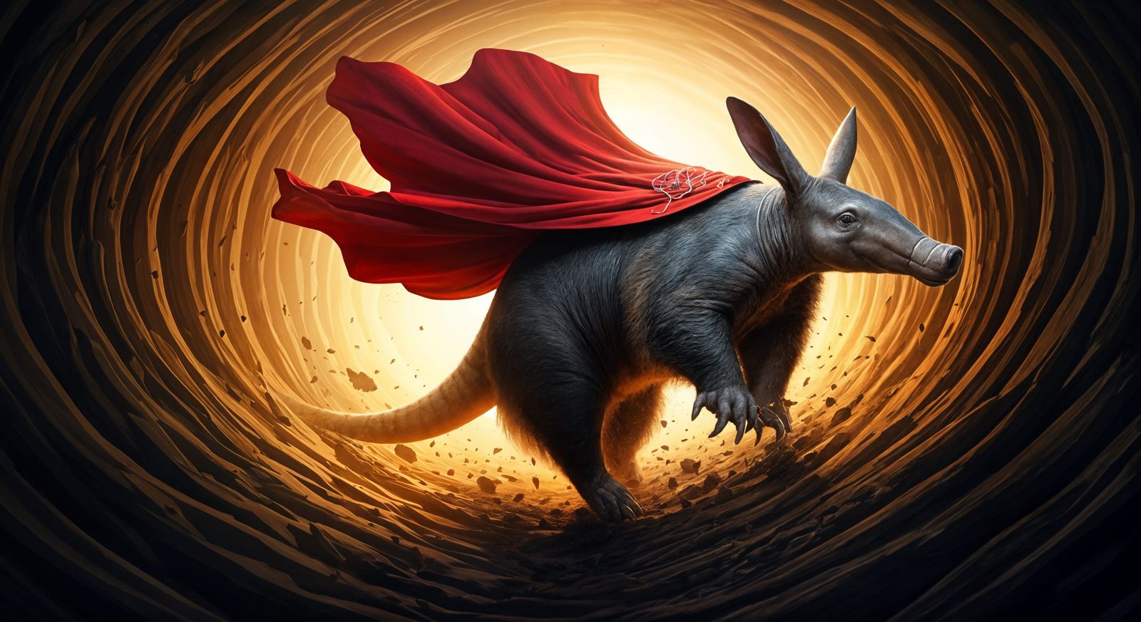 Aardvark Unleashes Epic Tunnel-Digging Fury, Red Cape Flowin...