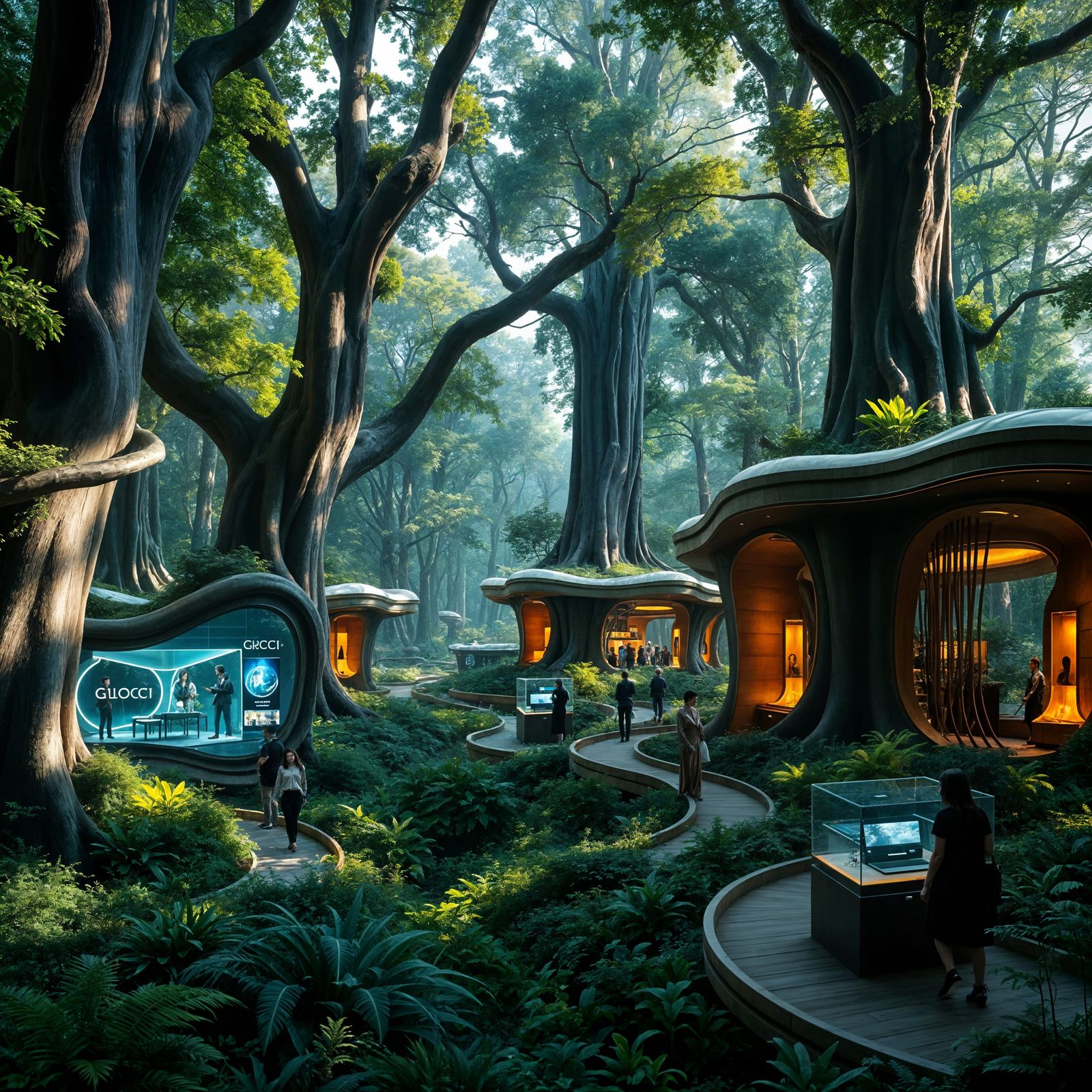Luxurious Forest Commercial Oasis
