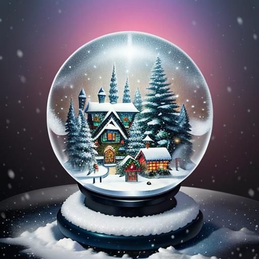 Enchanting Snow Globe Scenes in Winter Wonderland