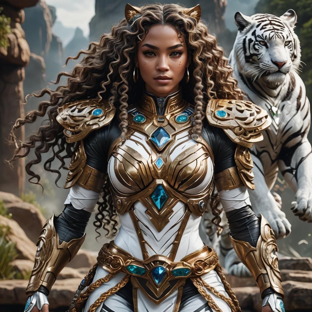 Deena long brown curly braided hair with bangs doll as a whi...