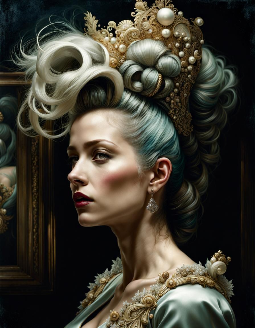 rococo punk hair style