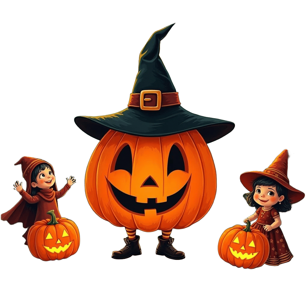 Retro Halloween T-Shirt Design with Spooky Party Scene