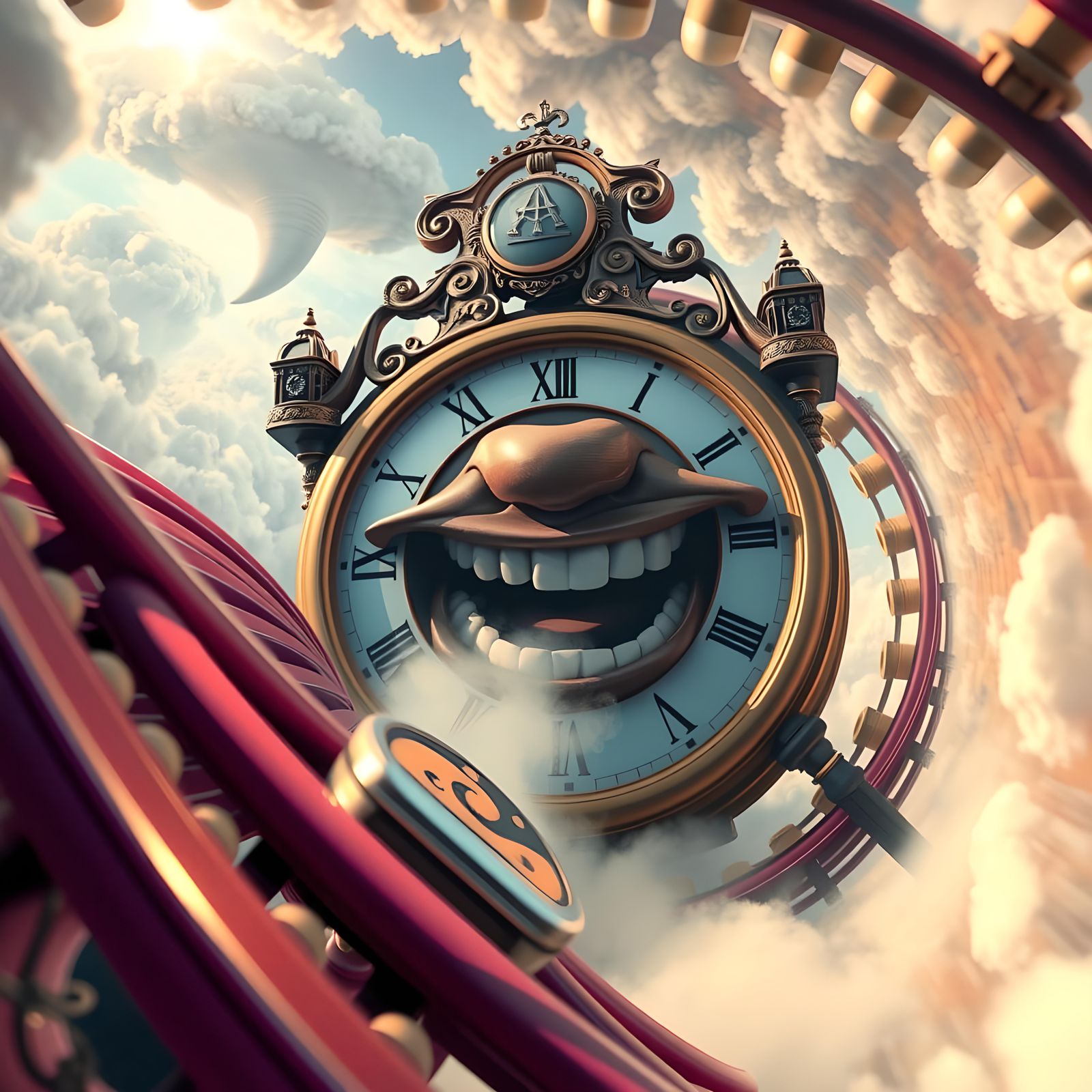 Rollercoaster Rides a Grandfather Clock through Time