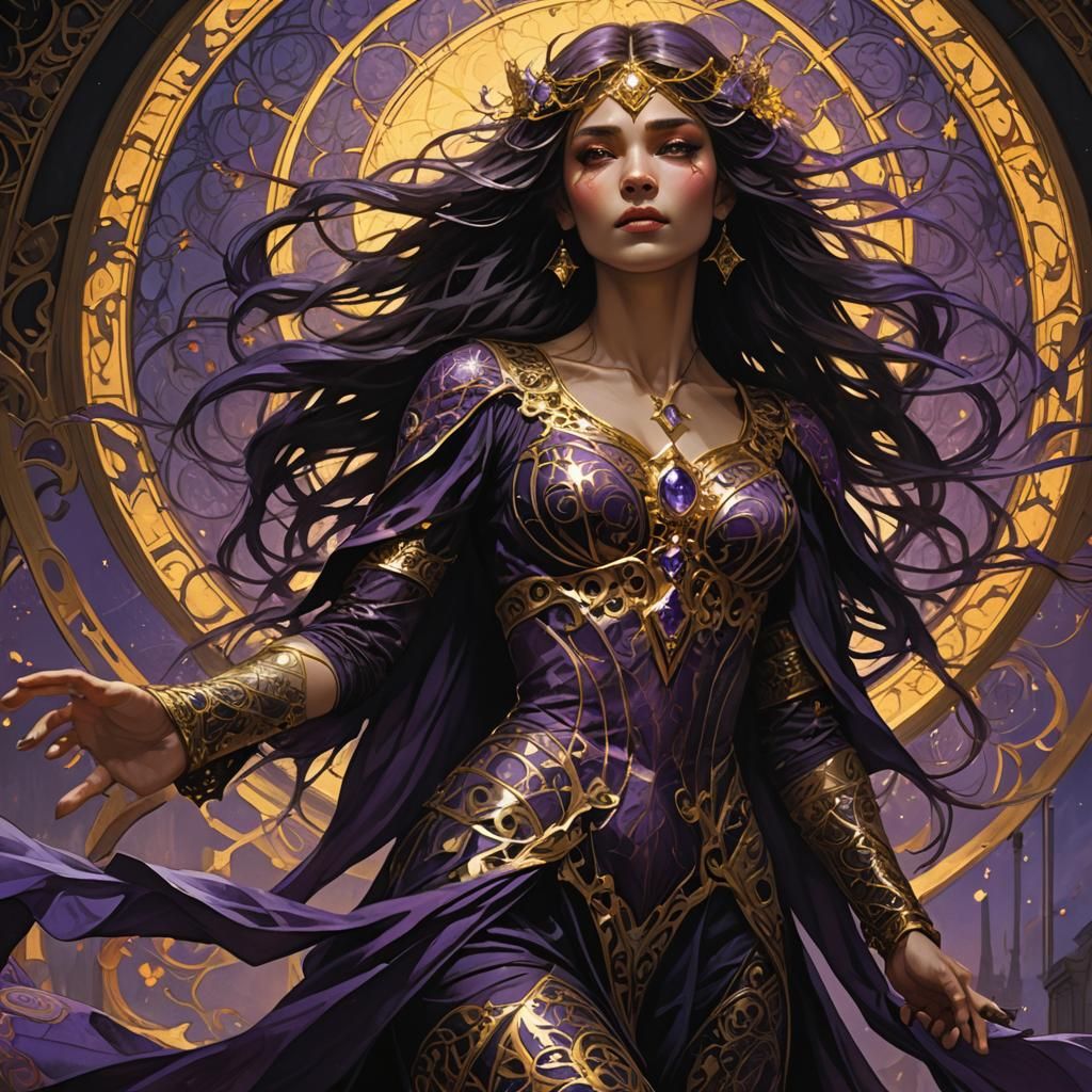 Enchantress in Eternal Twilight: Dark Fantasy Concept Art