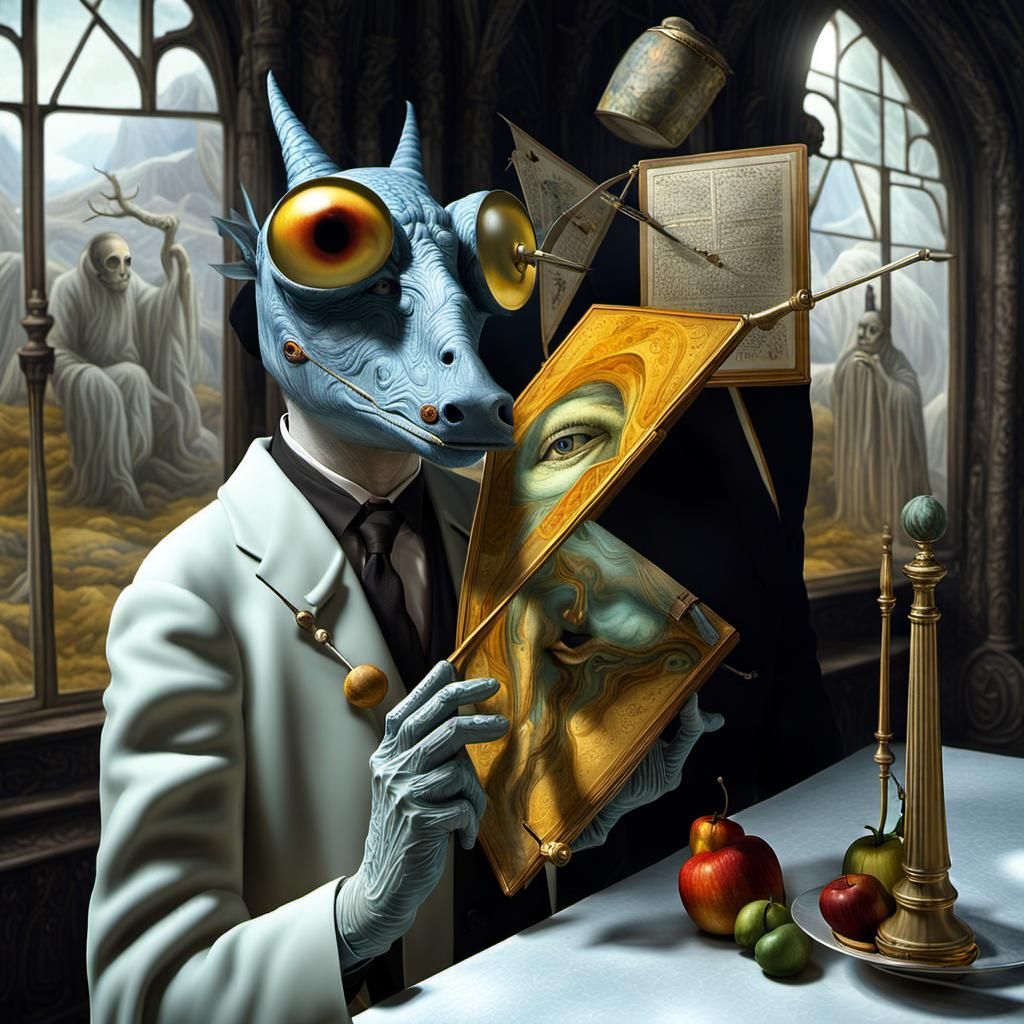Magical Realism Image in Biological Art Style