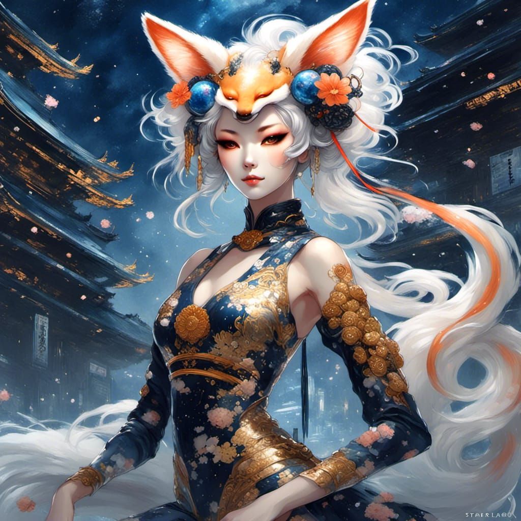 Japanese Folklore - Kitsune Lady 02