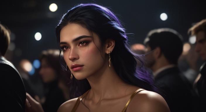 Shy Encounter in a Techno Party