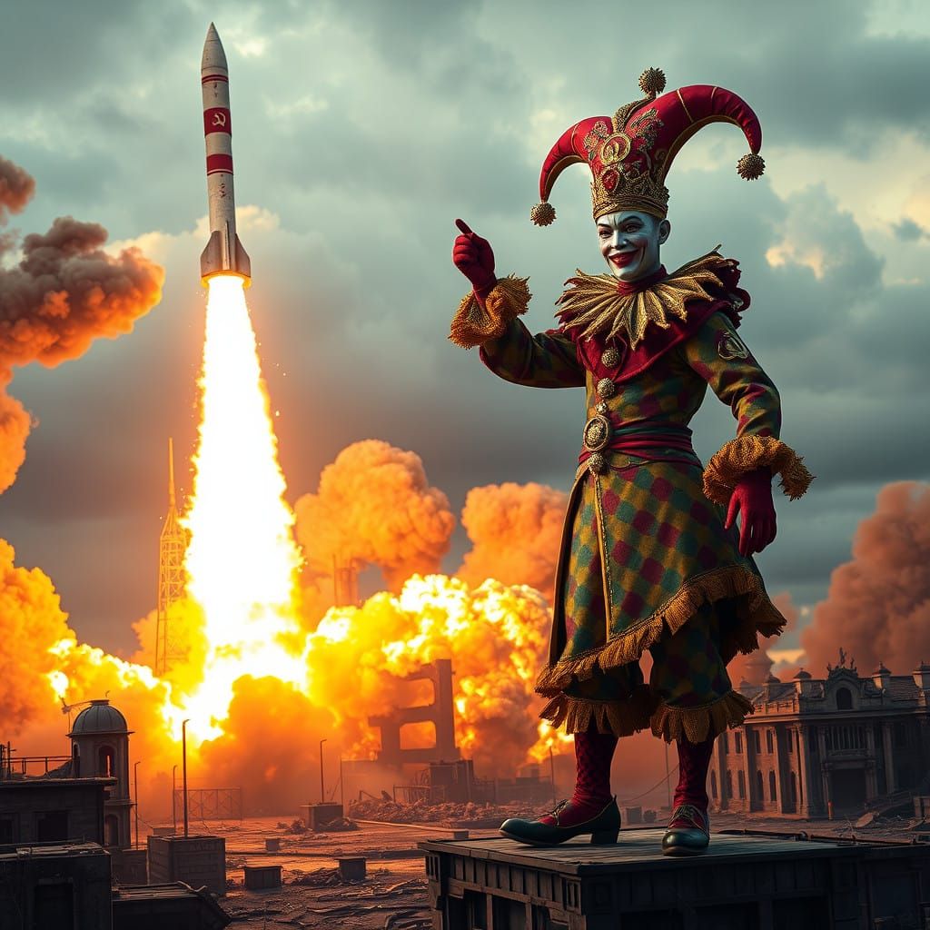 Russian Jester Launches Ballistic Missile in Dystopian Futur...