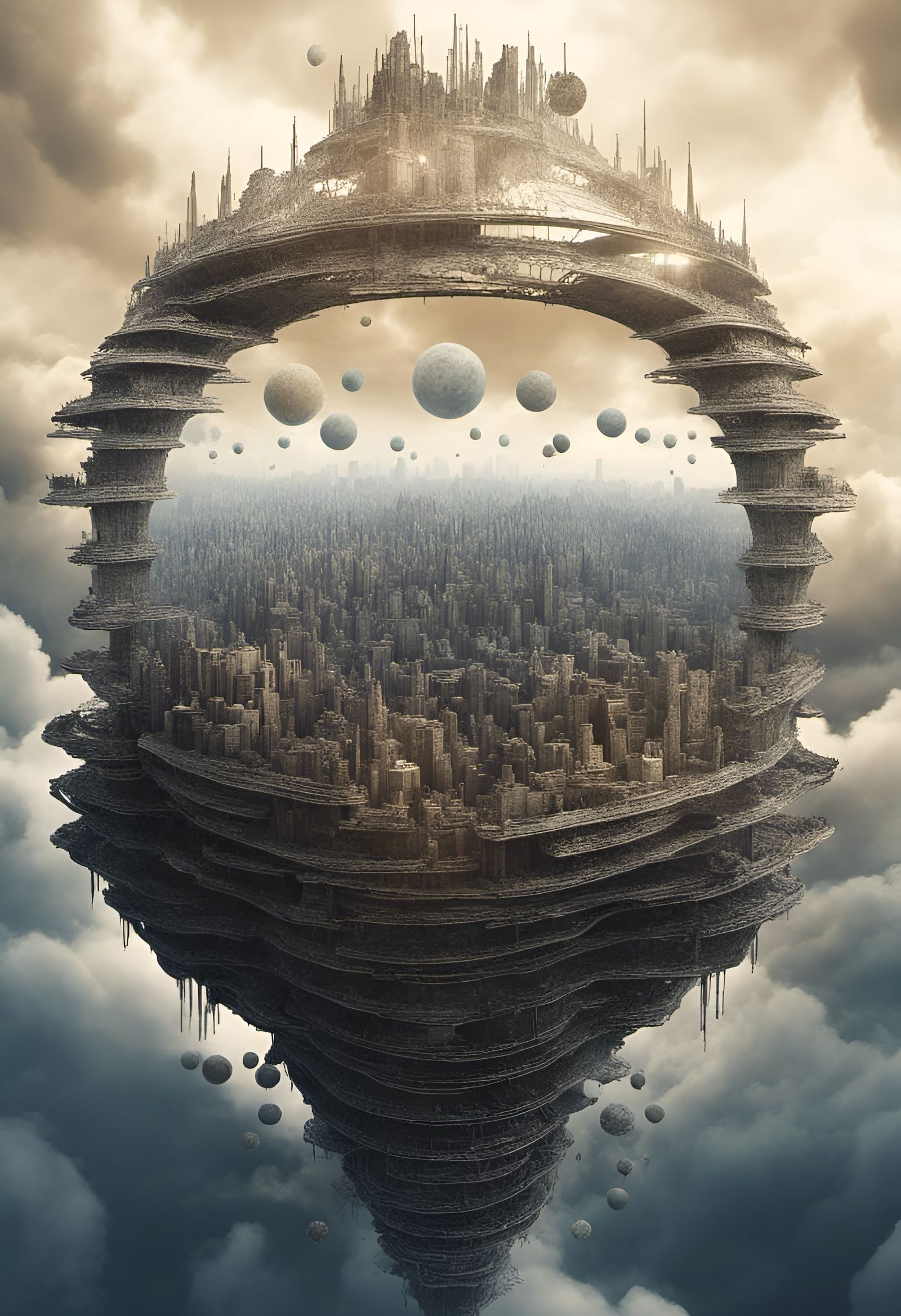 Spectacular Cloud City Reaching for the Stars