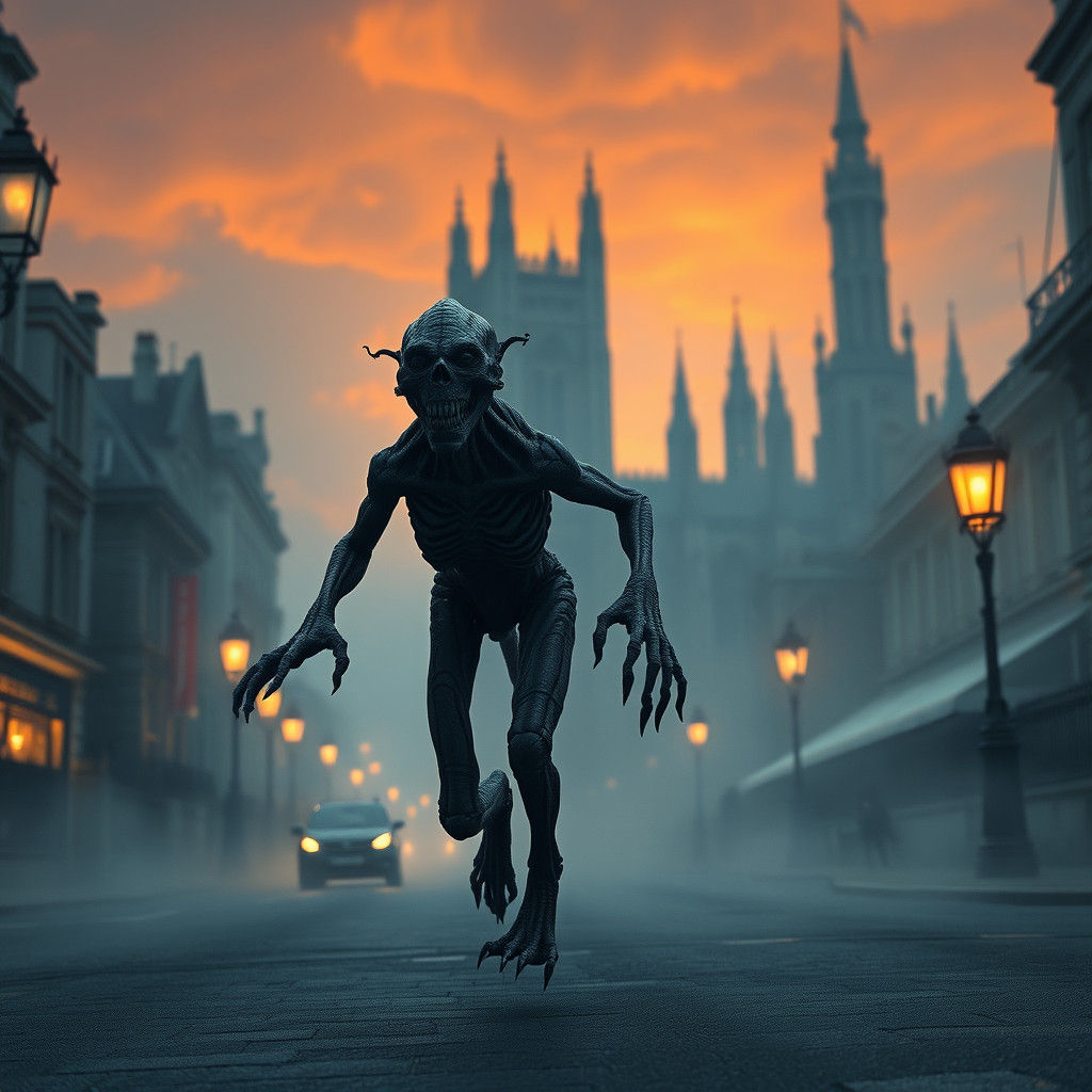 Mysterious London Creeper Emerge from Dark Victorian Nightma...