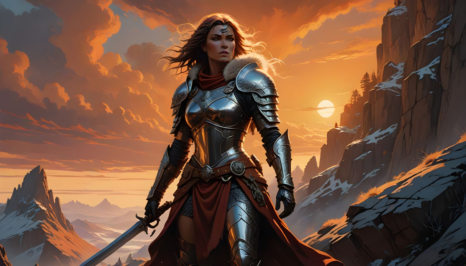 Nordic Fantasy Warrior in Cinematic Realism