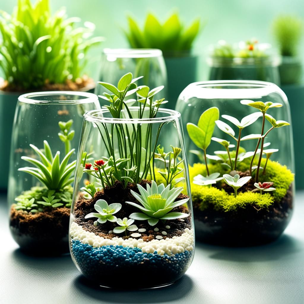 Miniature Glass Ecosystems: Captivating Plant Worlds