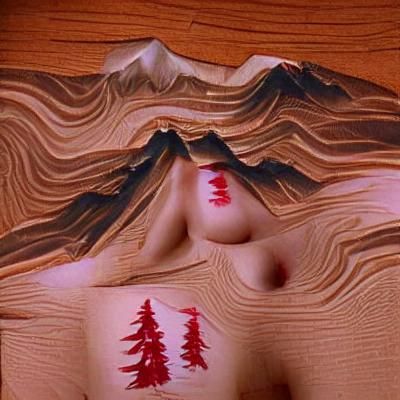 Surreal Dreamscape Inspired by Twin Peaks