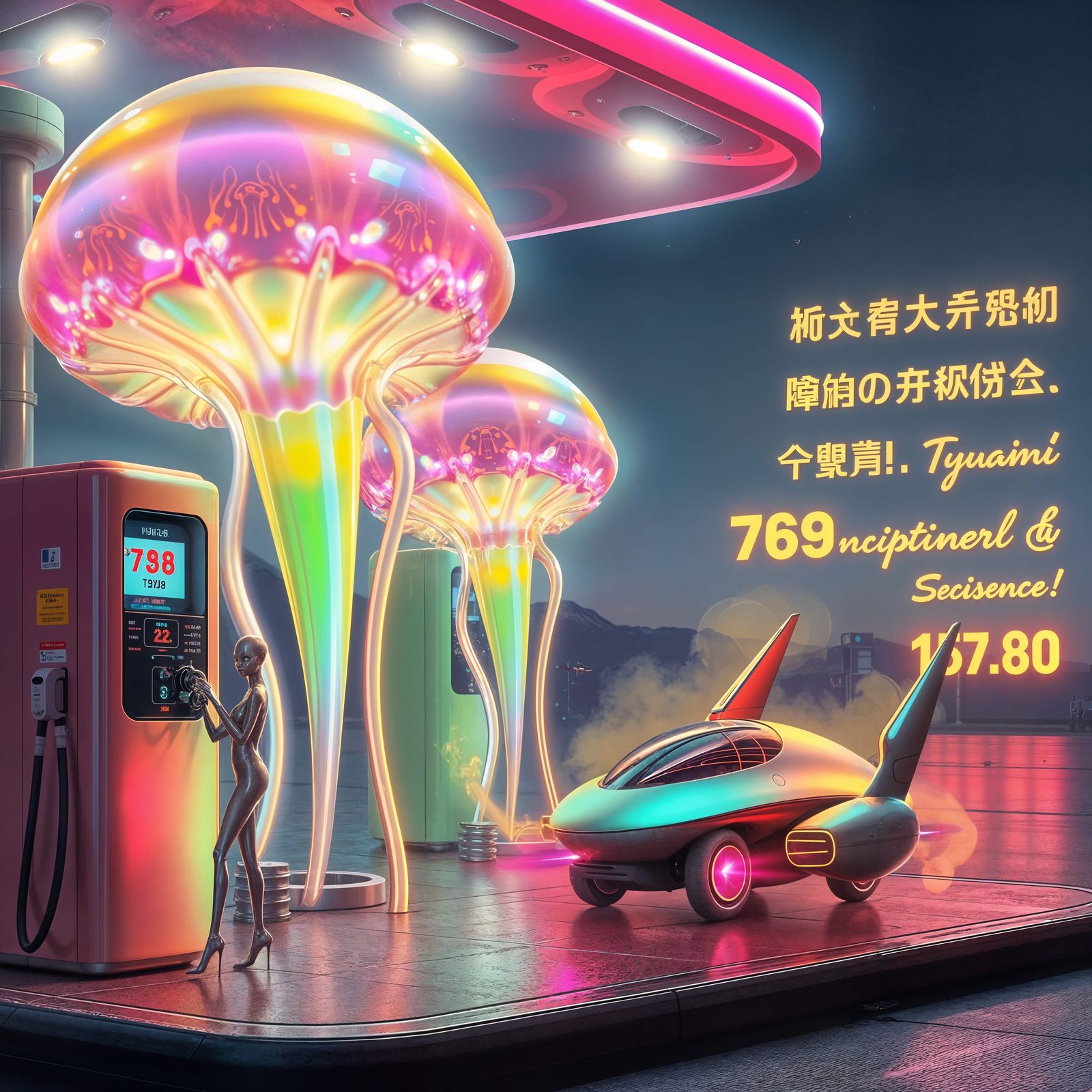 Alien Gas Station for Tiny Spaceships