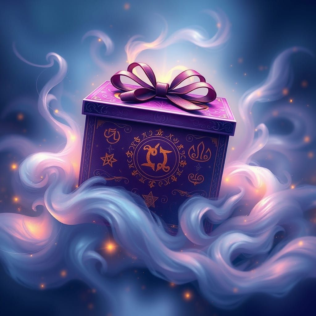 Enchanted Fantasy Box in Dreamlike Atmosphere