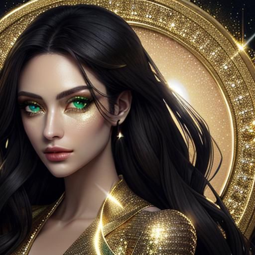 "Sparkling emerald eyes," "Warm hazel eyes with flecks of go...