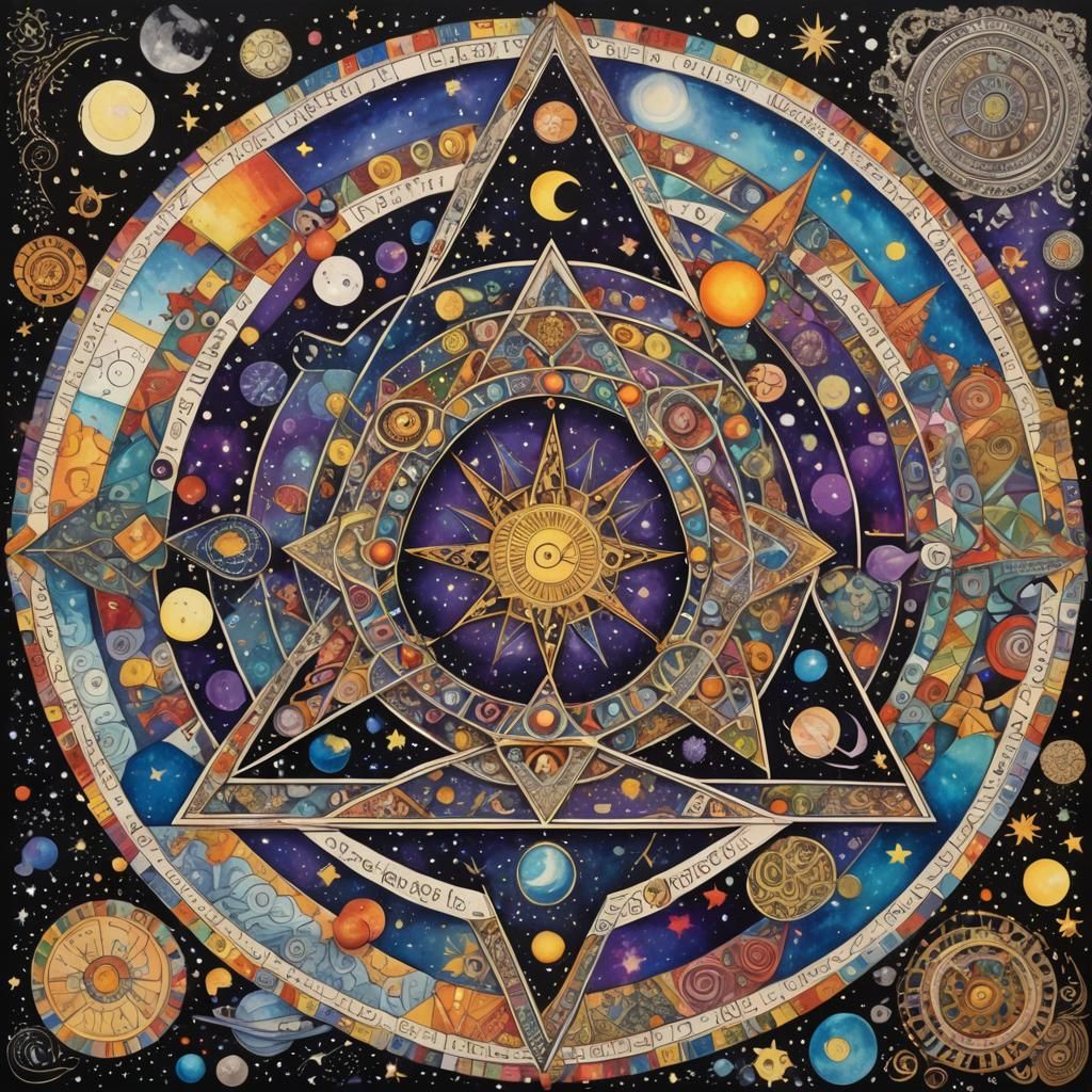 Kaleidoscopic Universe with Geometric and Natural Elements