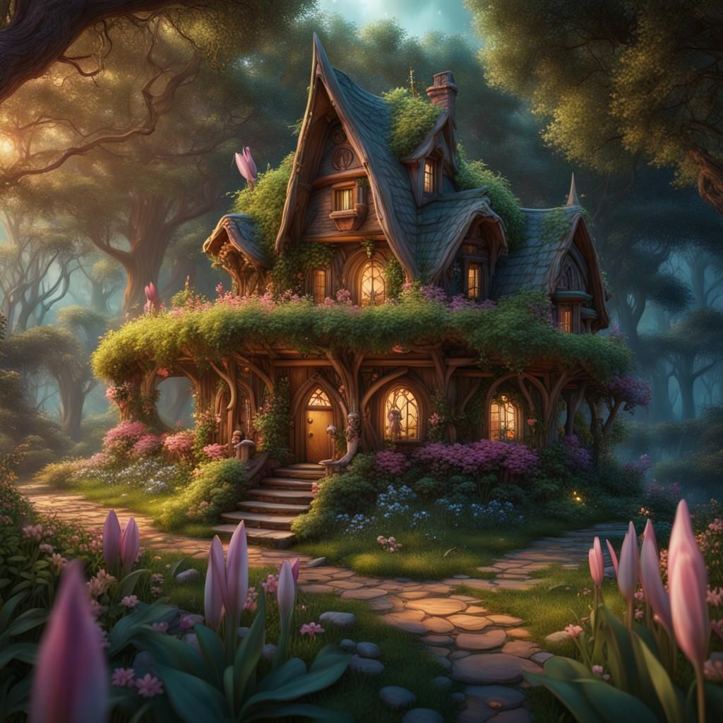 Iridessa's home within the sacred Willow Woodland