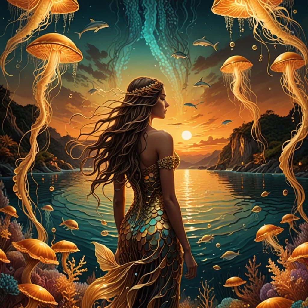 Whimsical Mermaids in a Caribbean Wonderland