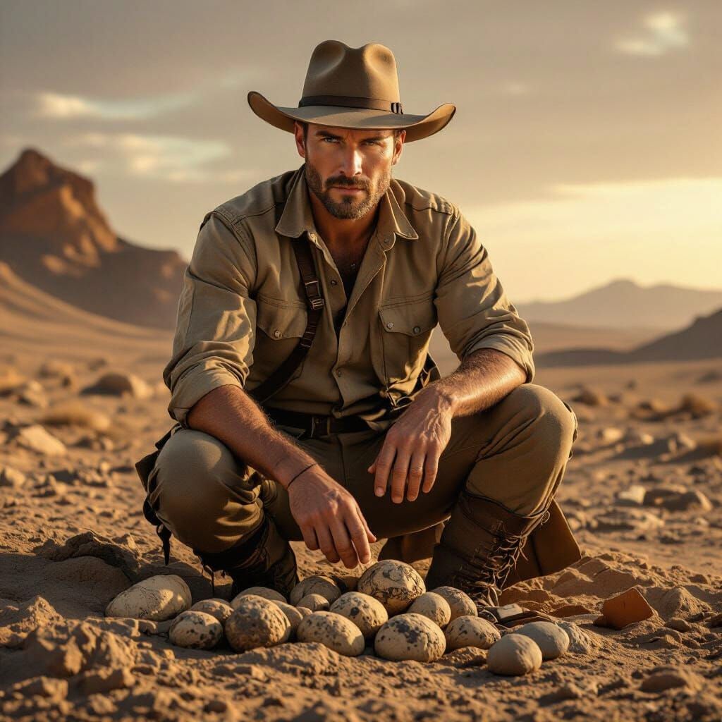 Paleontologist Discovers Dinosaur Eggs in Gobi Desert