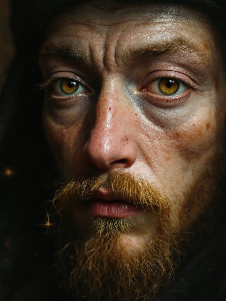 Old Masters' Night Party in Hyperrealism