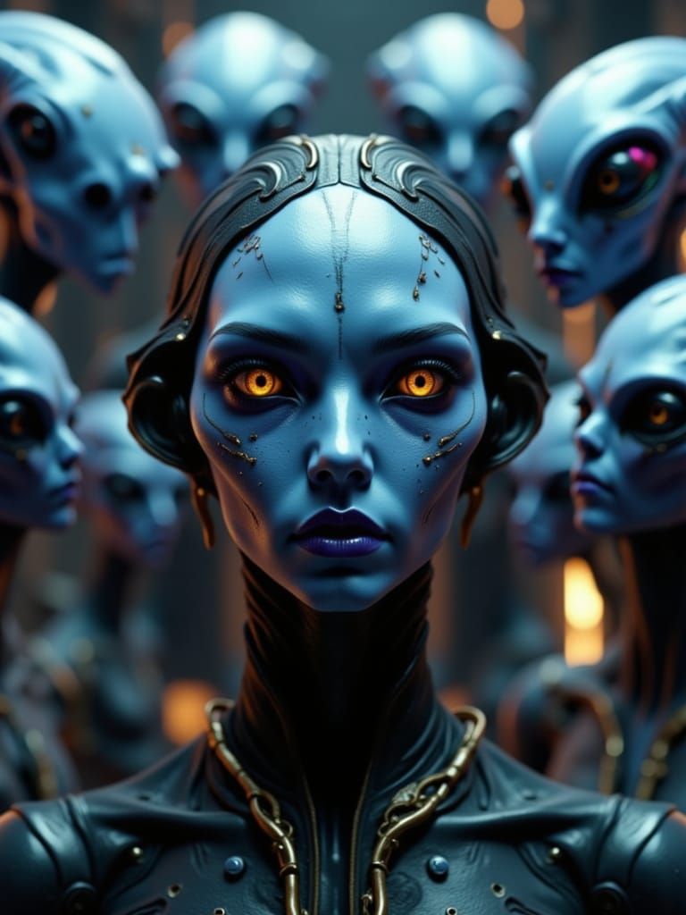 Aliens Recognize Humanity with Intense Gaze