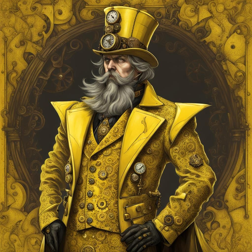 Steampunk King in Yellow: Mechanical Marvel