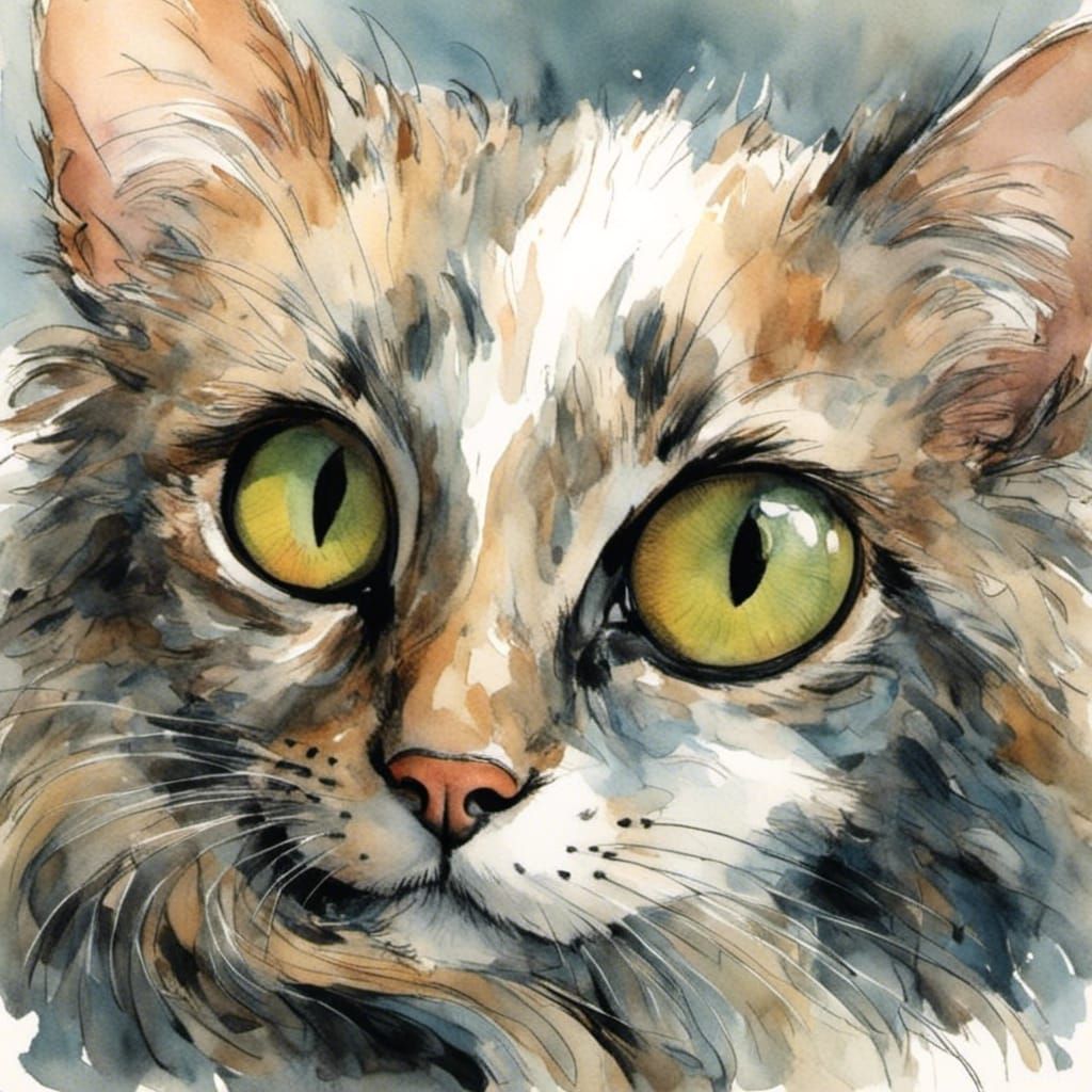 Detailed Image of an Adorable Cat