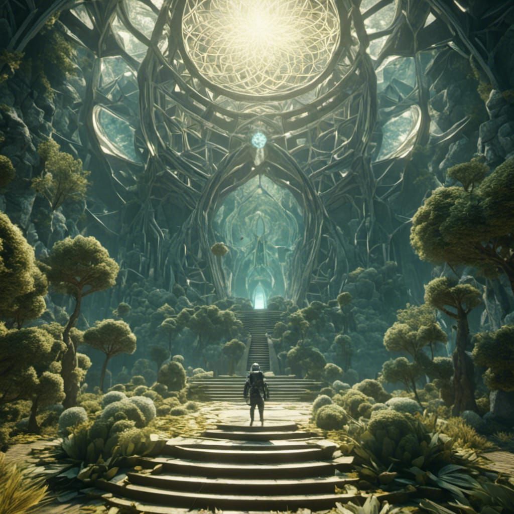 Abstract Sacred Geometry Pattern