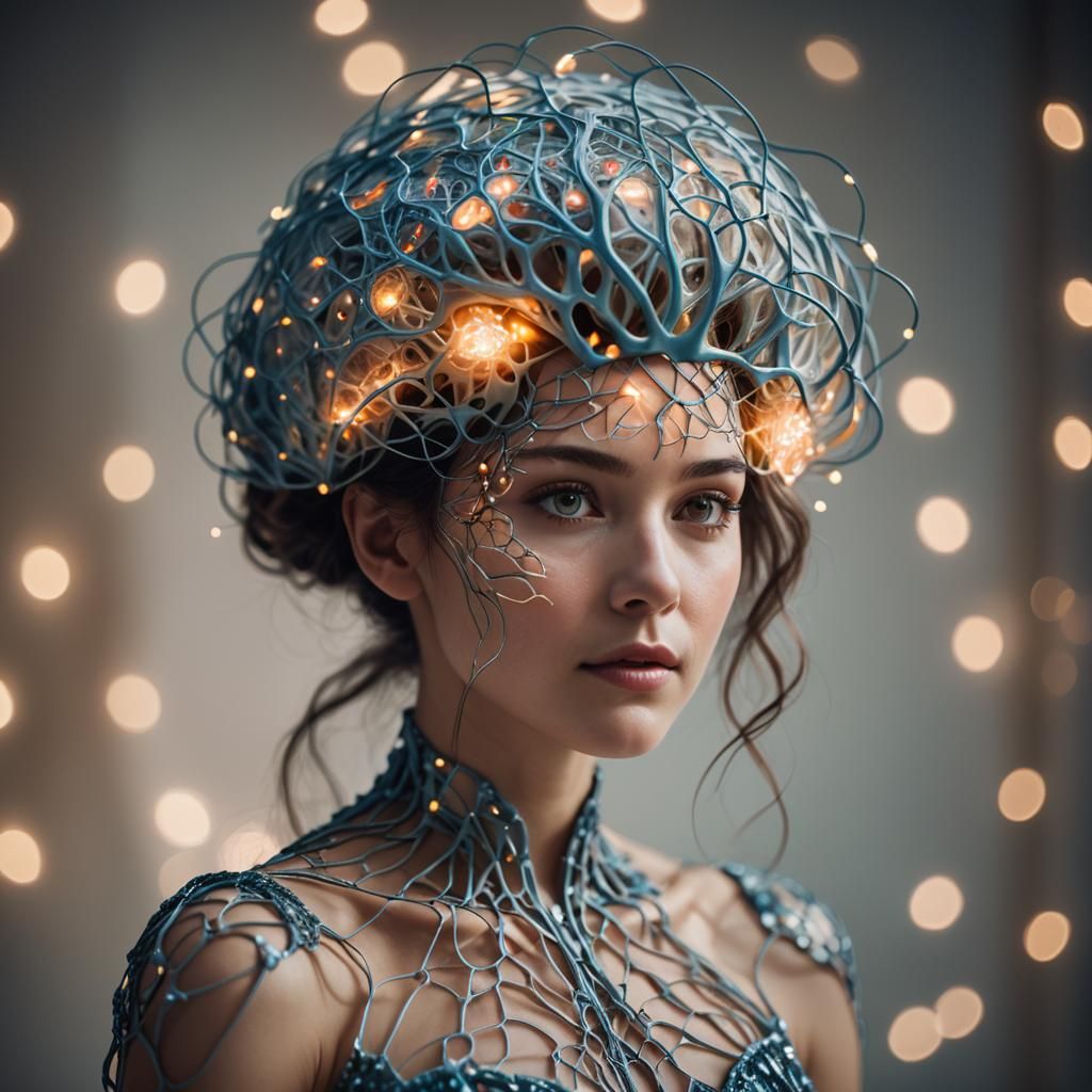 Goddess of Neural Networks in a Giant Brain