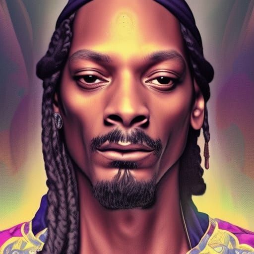 Smokey Portrait of Meditating Man in Lotus Position