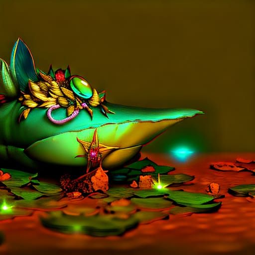 Orchid Bloom: Turquoise Gem Mouse Skull with Halo