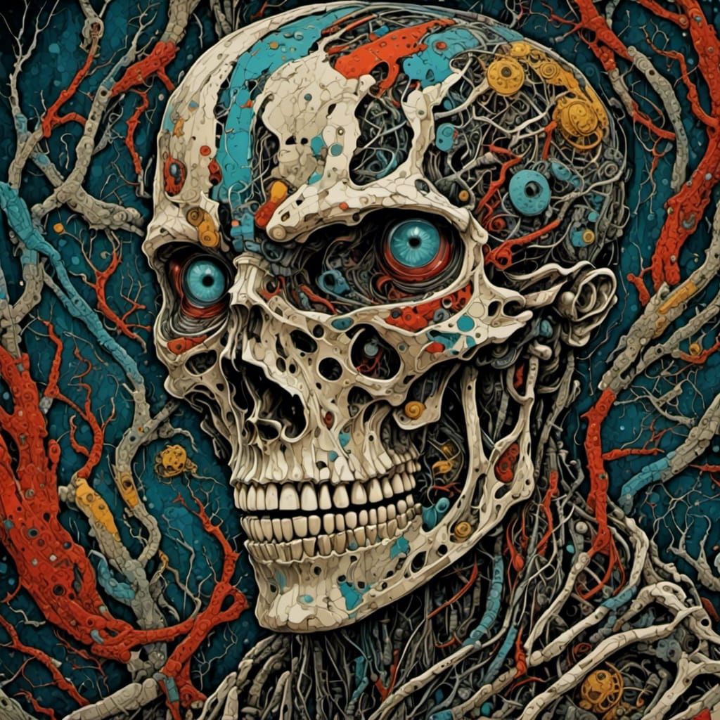 Futuristic Asian Android Portrait