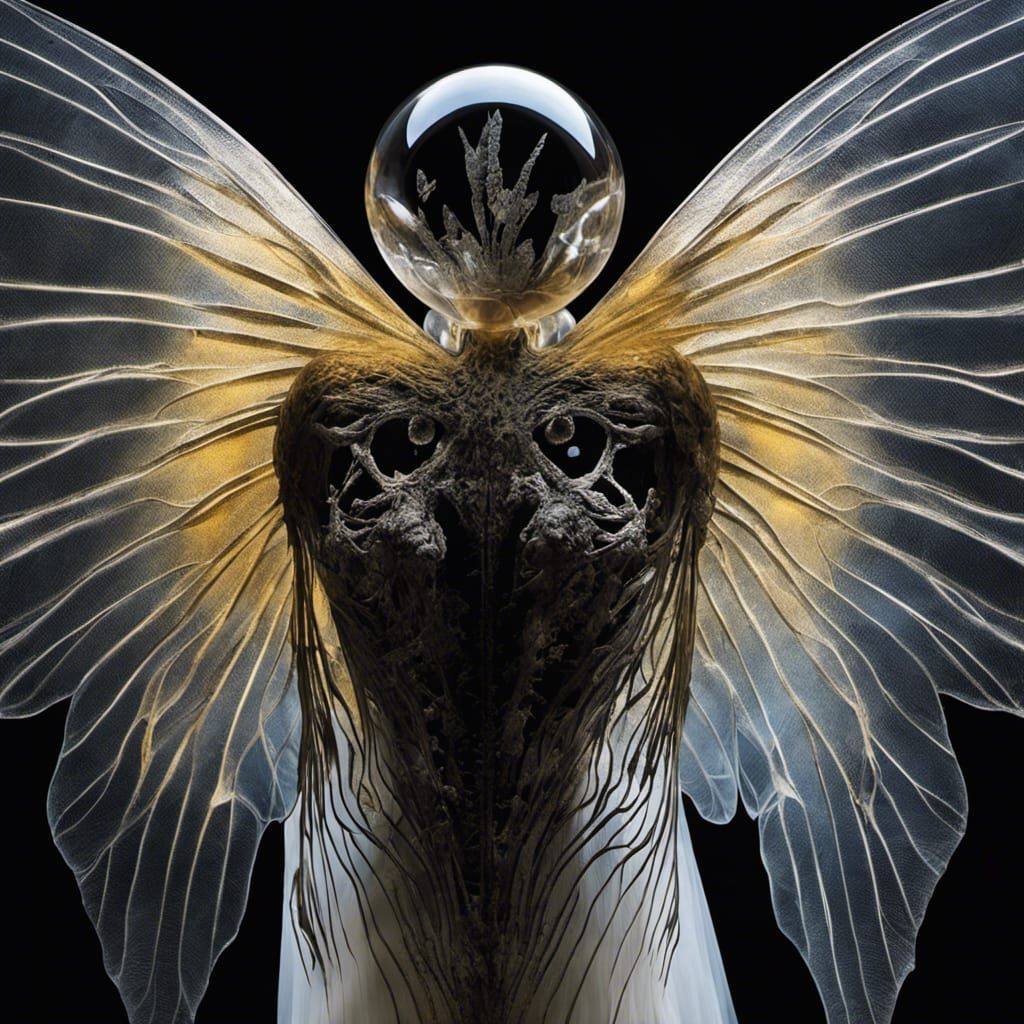 Dreamscape Flight: Surreal Grayscale Art with Colorful Detai...