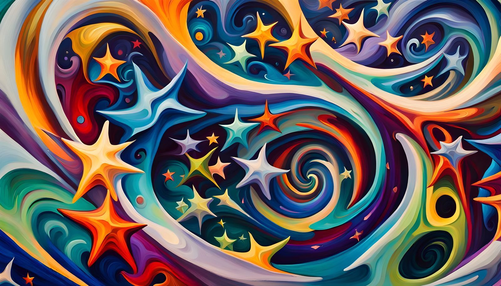 Iridescent Stars Formed from Magnetic Waves