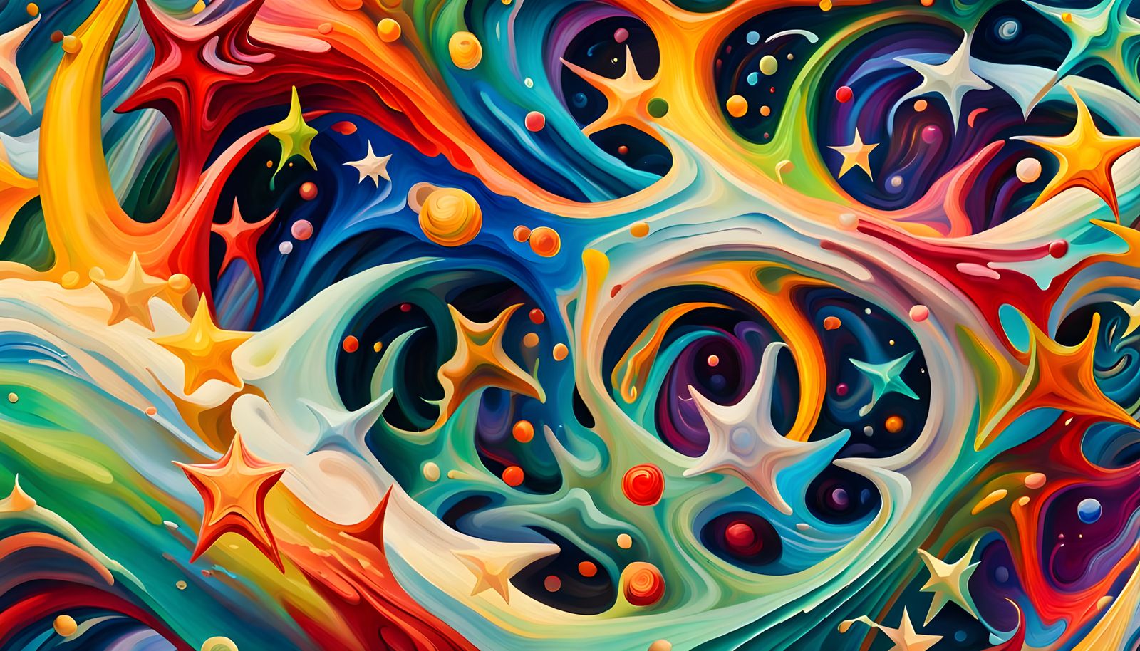 Abstract Star Cluster Formation in Impasto Style