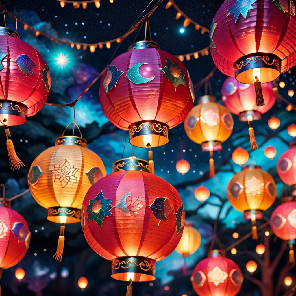 Gorgeous paper lanterns 🏮