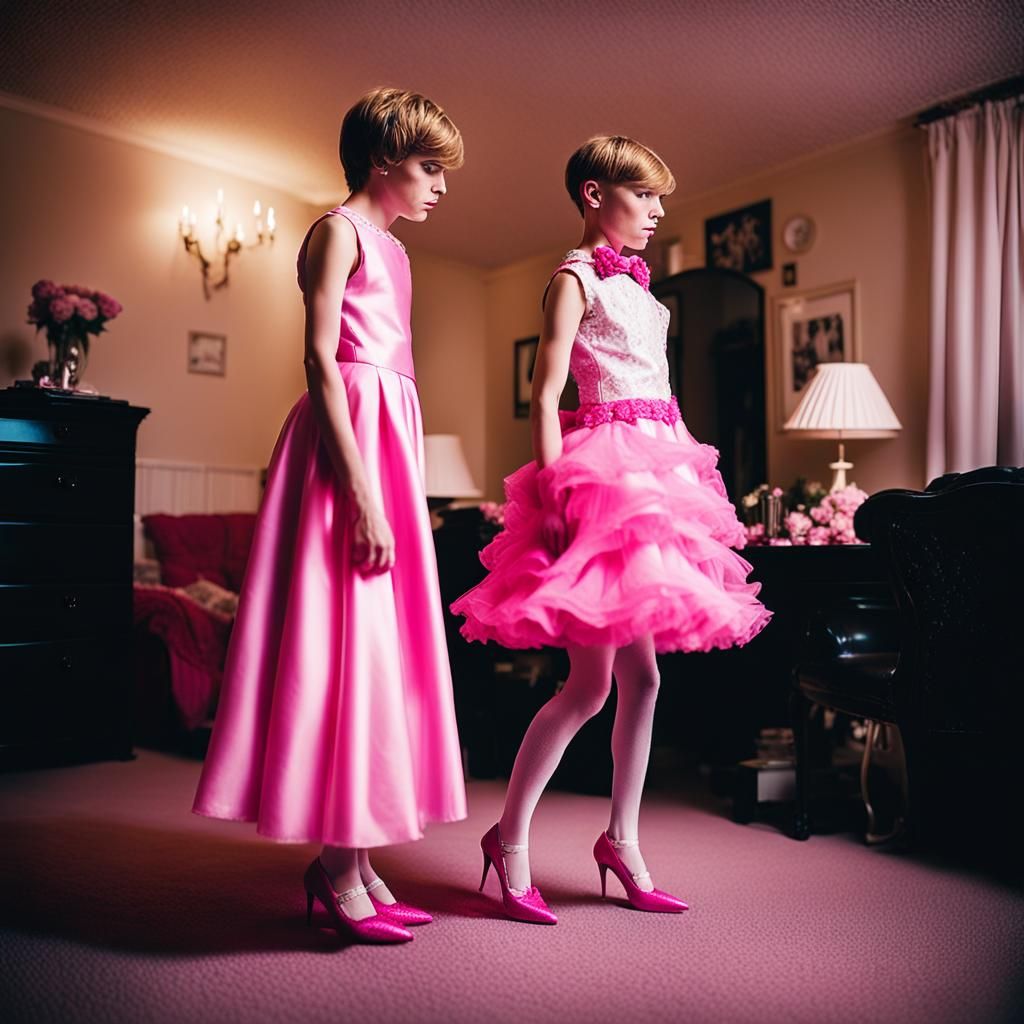 Boy in Dress: Cinematic Film Still