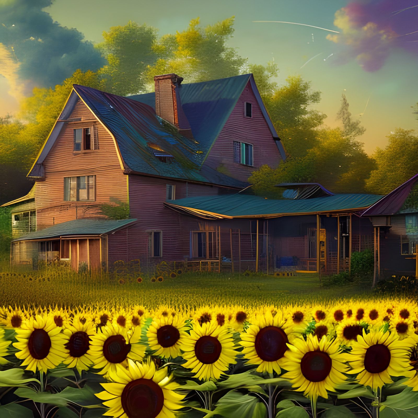 The Farmhouse on the Sunflower Farm - We stand with Ukraine