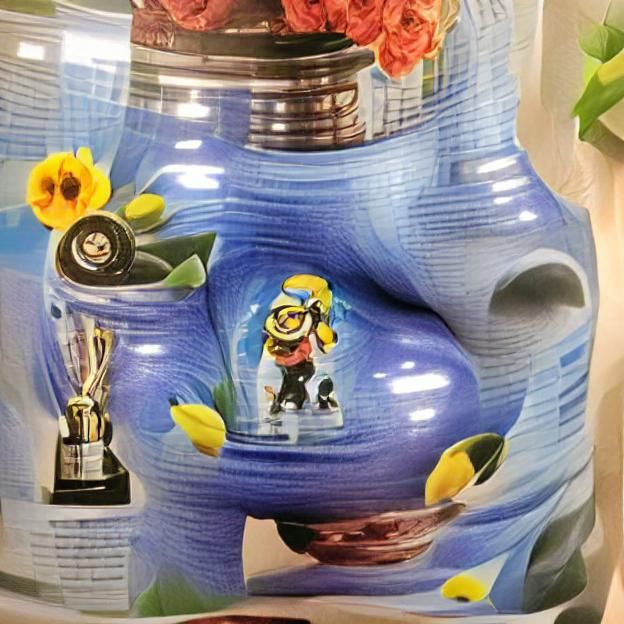 Humorous Minion Vase with Mario Kart Design