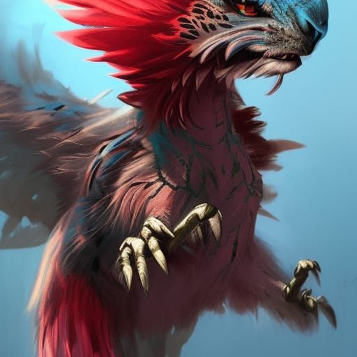 Leopard Patterned Griffon in Sinister Style