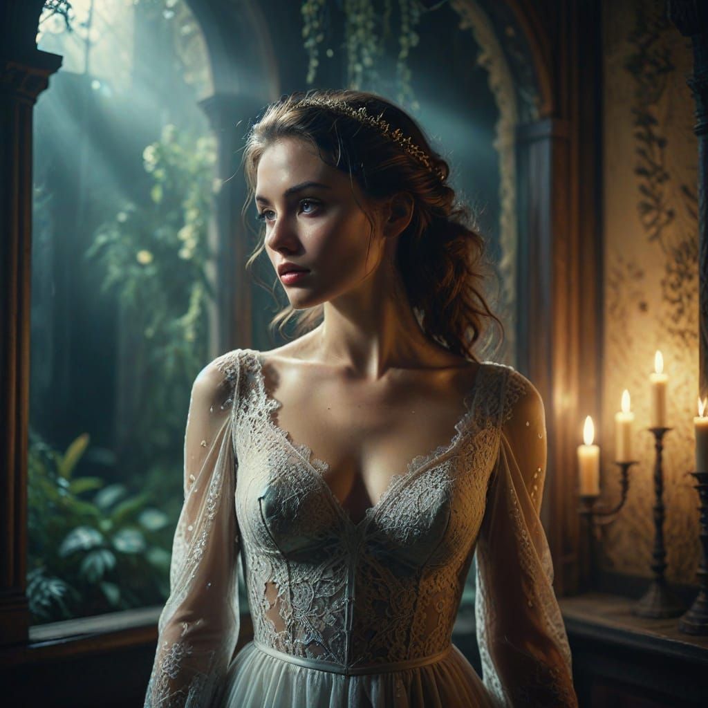 Dreamlike Cinematic Portrait in 35mm Film Style