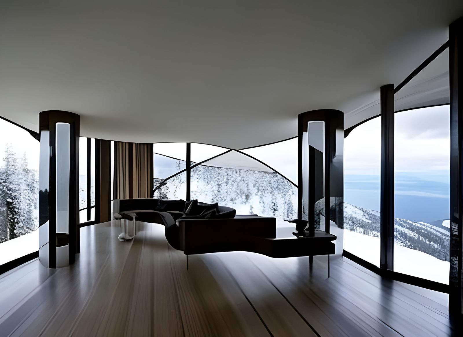 Futuristic Norwegian House with Optical Illusions