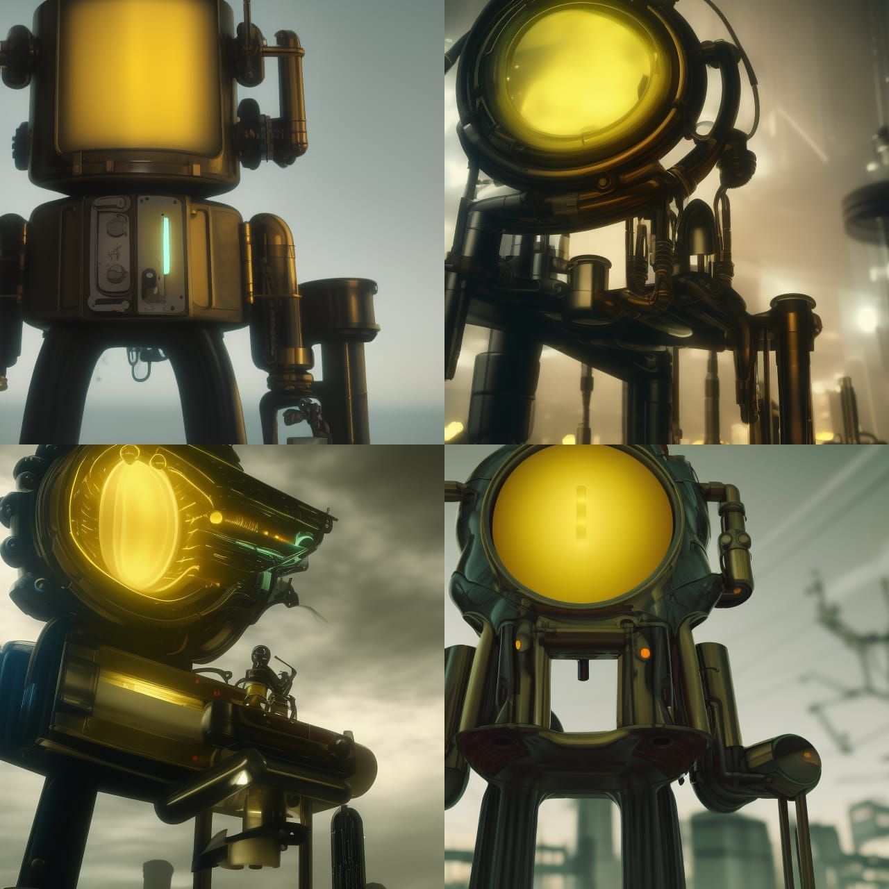 Futuristic Android Assistant in Science Fiction Scene