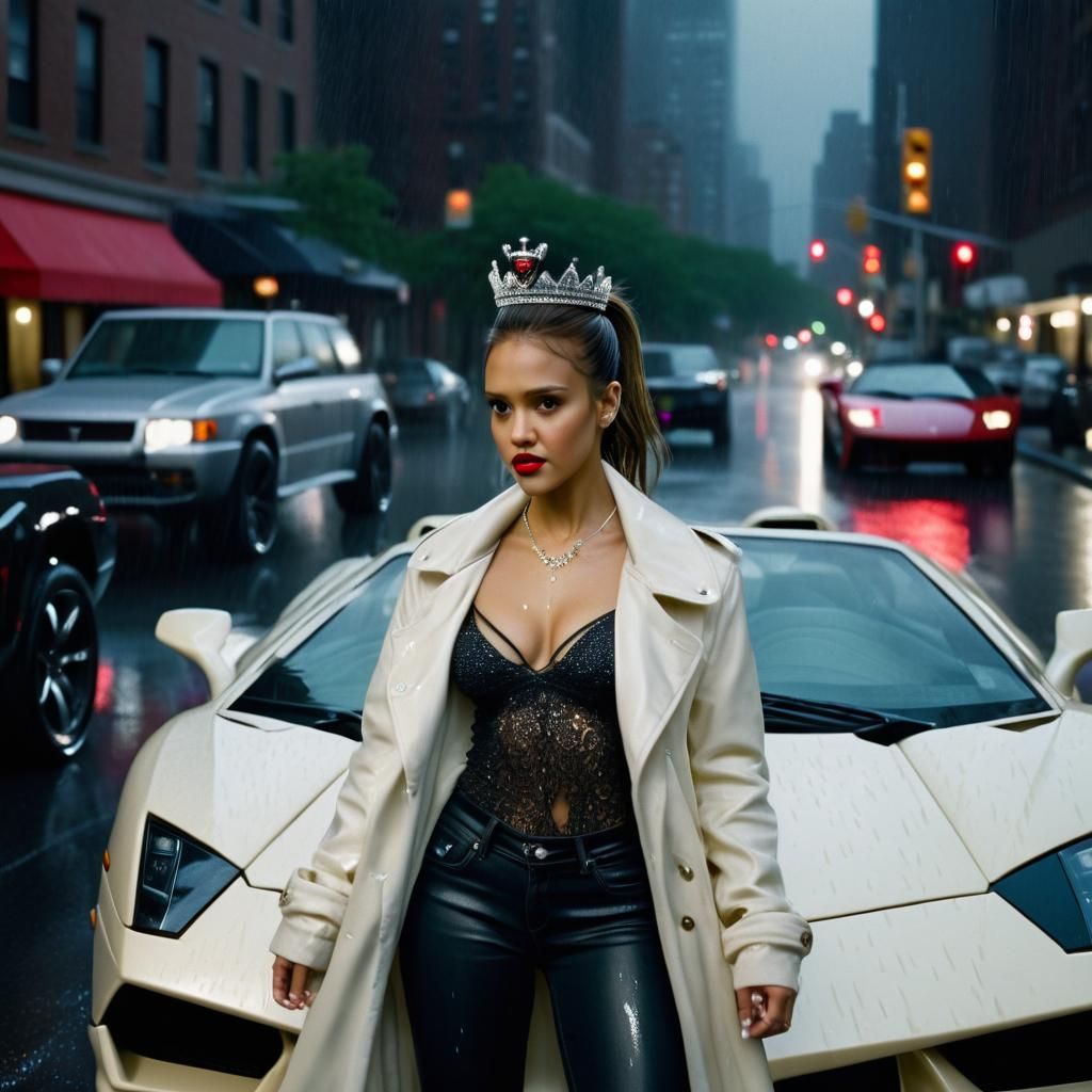 Street Racer in New York with Lamborghini